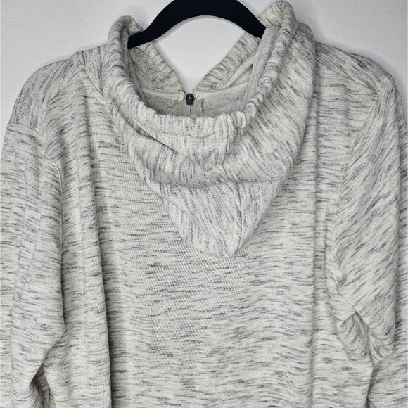 The Boyfriend Hoodie Heather Gray Neutral Oversized Relaxed Fit Womens Size XL - Picture 7 of 9
